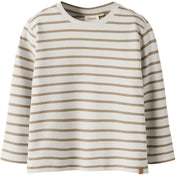 Lil'Atelier Turtledove Sepia Tint Nmmlimia Ls Loose Top Lil Noos