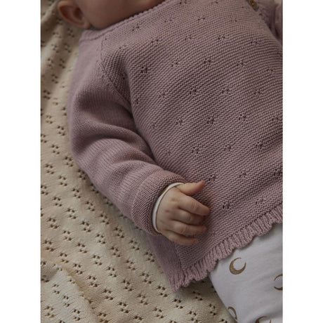 Lil'Atelier Misty Rose Nbflaguna Ls Slå-om Strik Lil Noos