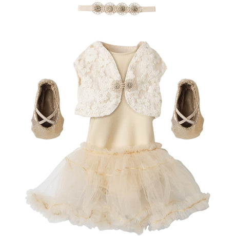 Maileg Balletdragt Og Tylskørt Creme, Størrelse 3