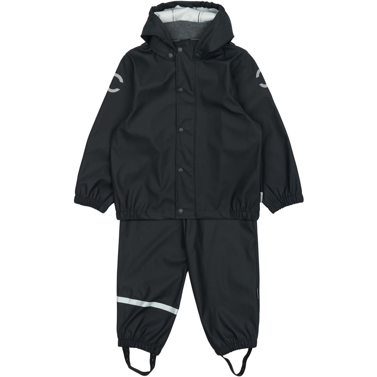 Mikk-Line Dark Navy Pu Rain Sæt M/ Susp.