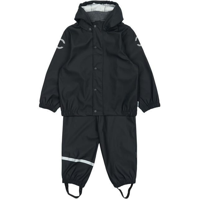 Mikk-Line Dark Navy Pu Rain Sæt M/ Susp.