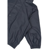 Mikk-Line Dark Navy Pu Rain Sæt W/O Susp.