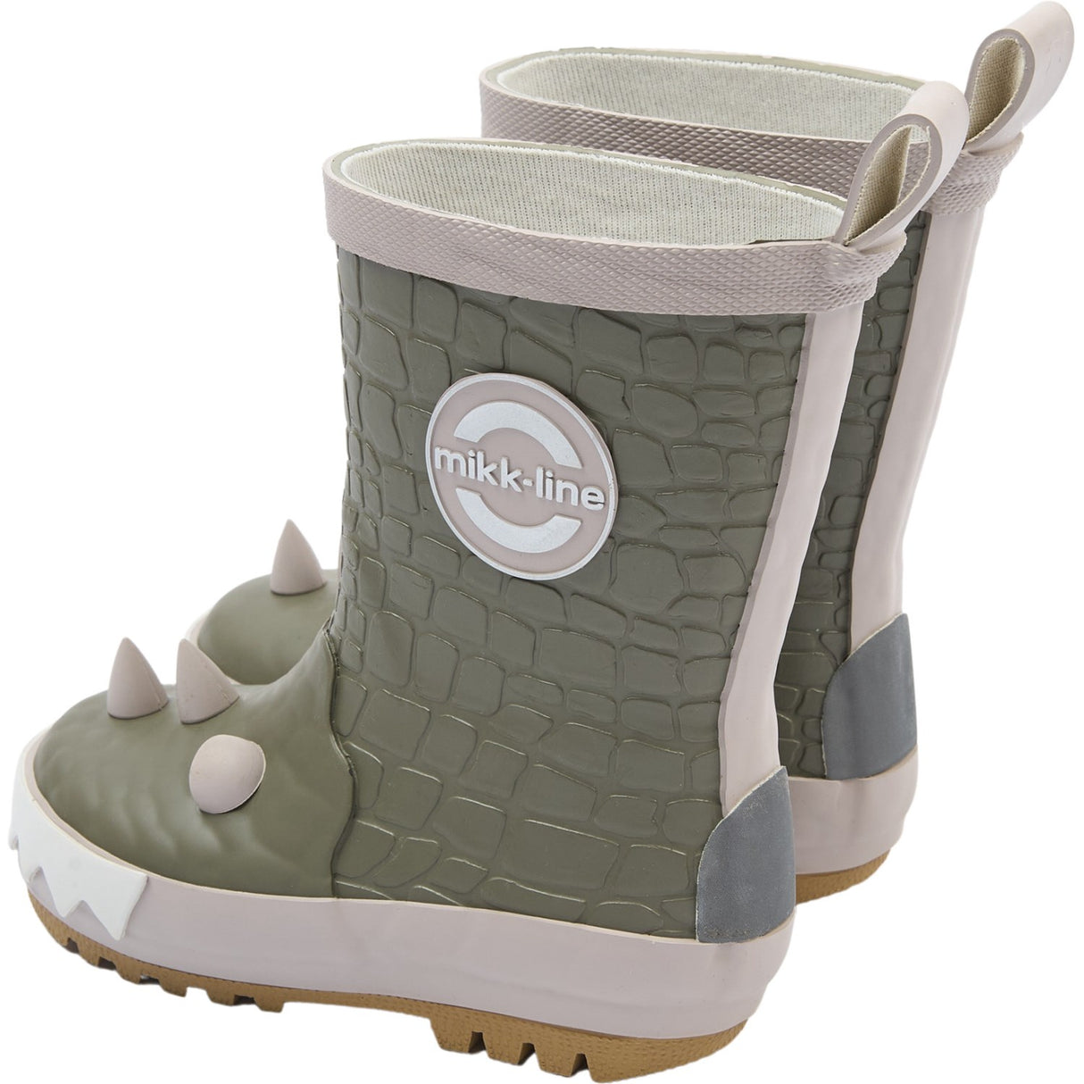 Mikk-Line Dusty Olive Gummistøvler 3D Dragon