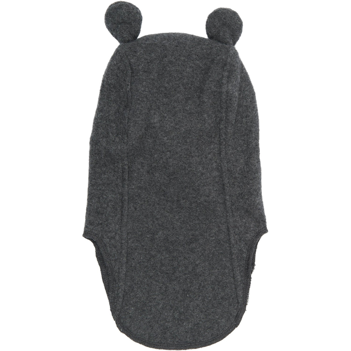 Mikk-Line Anthracite Melange Bomuld Fleece Elefanthue Med Ører