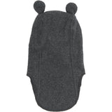 Mikk-Line Anthracite Melange Bomuld Fleece Elefanthue Med Ører