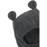 Mikk-Line Anthracite Melange Bomuld Fleece Elefanthue Med Ører
