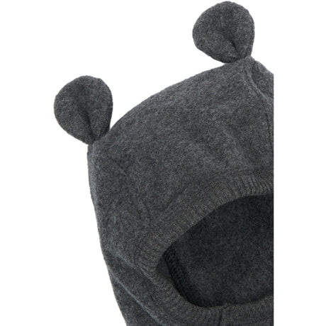 Mikk-Line Anthracite Melange Bomuld Fleece Elefanthue Med Ører