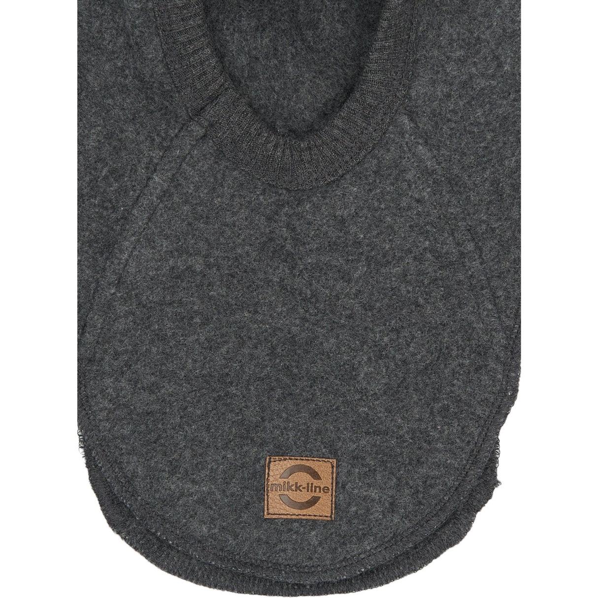 Mikk-Line Anthracite Melange Bomuld Fleece Elefanthue Med Ører
