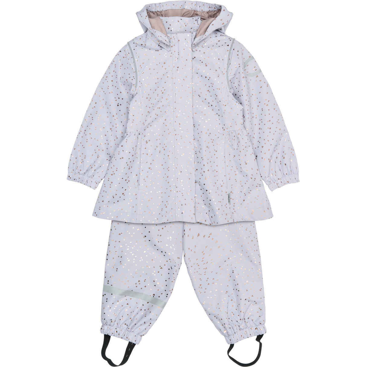 Mikk-Line Heart Sprinkle Foil AOP Shell Sæt