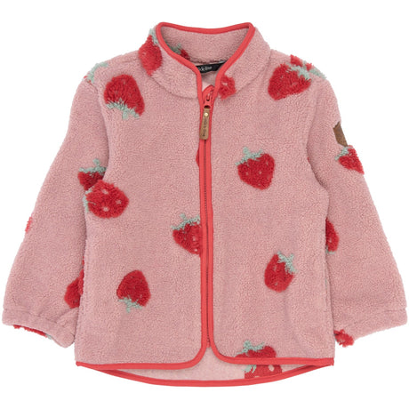 Mikk-Line Strawberry AOP Teddy Jakke 3D