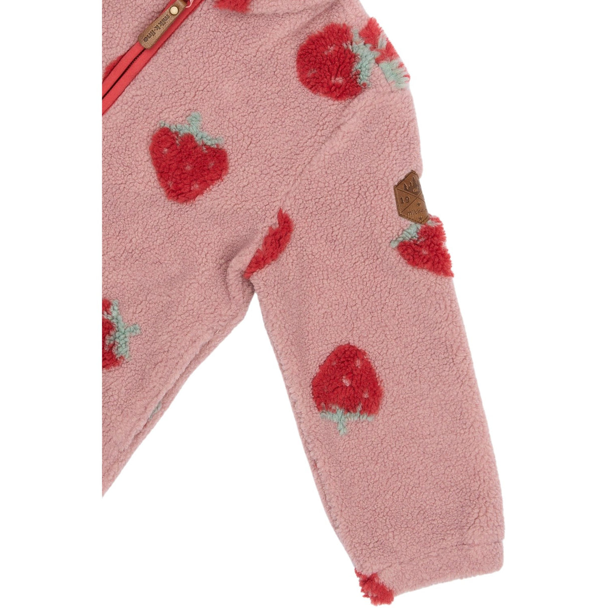 Mikk-Line Strawberry AOP Teddy Jakke 3D
