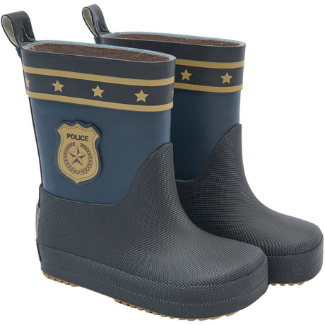 Mikk-Line Blue Nights Gummistøvler Police Barefoot