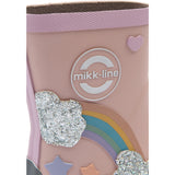 Mikk-Line Adobe Rose Gummistøvler Rainbow Patch Barefoot