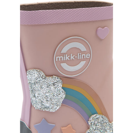 Mikk-Line Adobe Rose Gummistøvler Rainbow Patch Barefoot