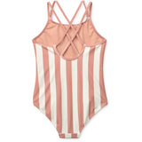 LIEWOOD Coral Blush / Creme De La Creme Stripe Suna Stripe Badeheldragt