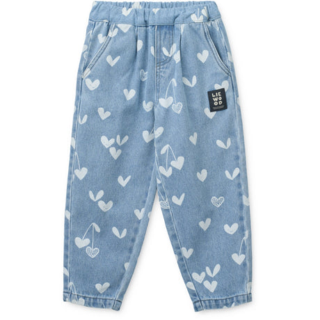 LIEWOOD Sweethearts / Light Blue Denim Borris Printed Denim Bukser