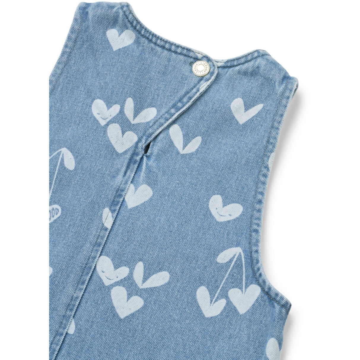 LIEWOOD Sweethearts / Light Blue Denim Angelica Printed Denim Flæse Kjole