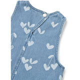 LIEWOOD Sweethearts / Light Blue Denim Angelica Printed Denim Flæse Kjole