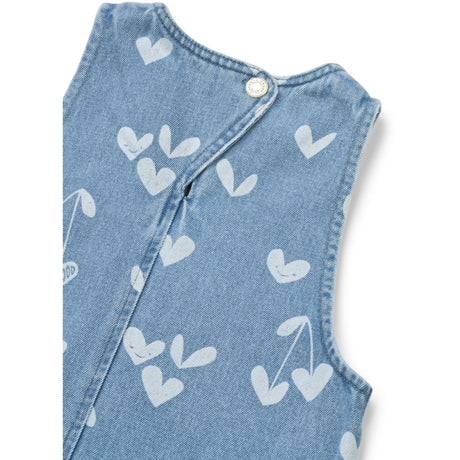 LIEWOOD Sweethearts / Light Blue Denim Angelica Printed Denim Flæse Kjole