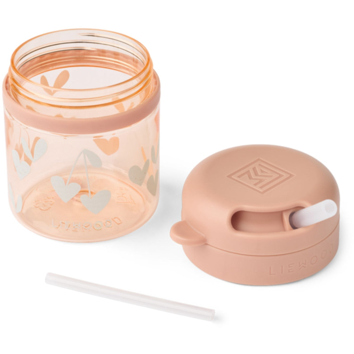 LIEWOOD Sweethearts / Pale Tuscany Pavia Tritan Sugerør Kop 280Ml
