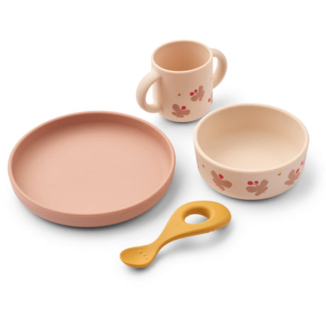 LIEWOOD Butterfly / Apple Blossom Vivi Printed Tableware Sæt