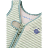 LIEWOOD Peppermint / Sandy Dove Seersucker Swim Vest