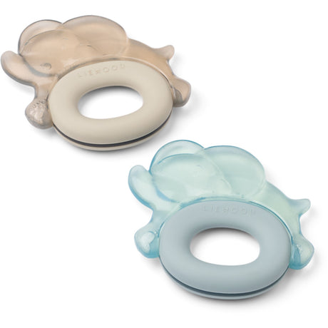LIEWOOD Sandy / Dove Blue Rita Elephant Cooling Bidering 2-Pak