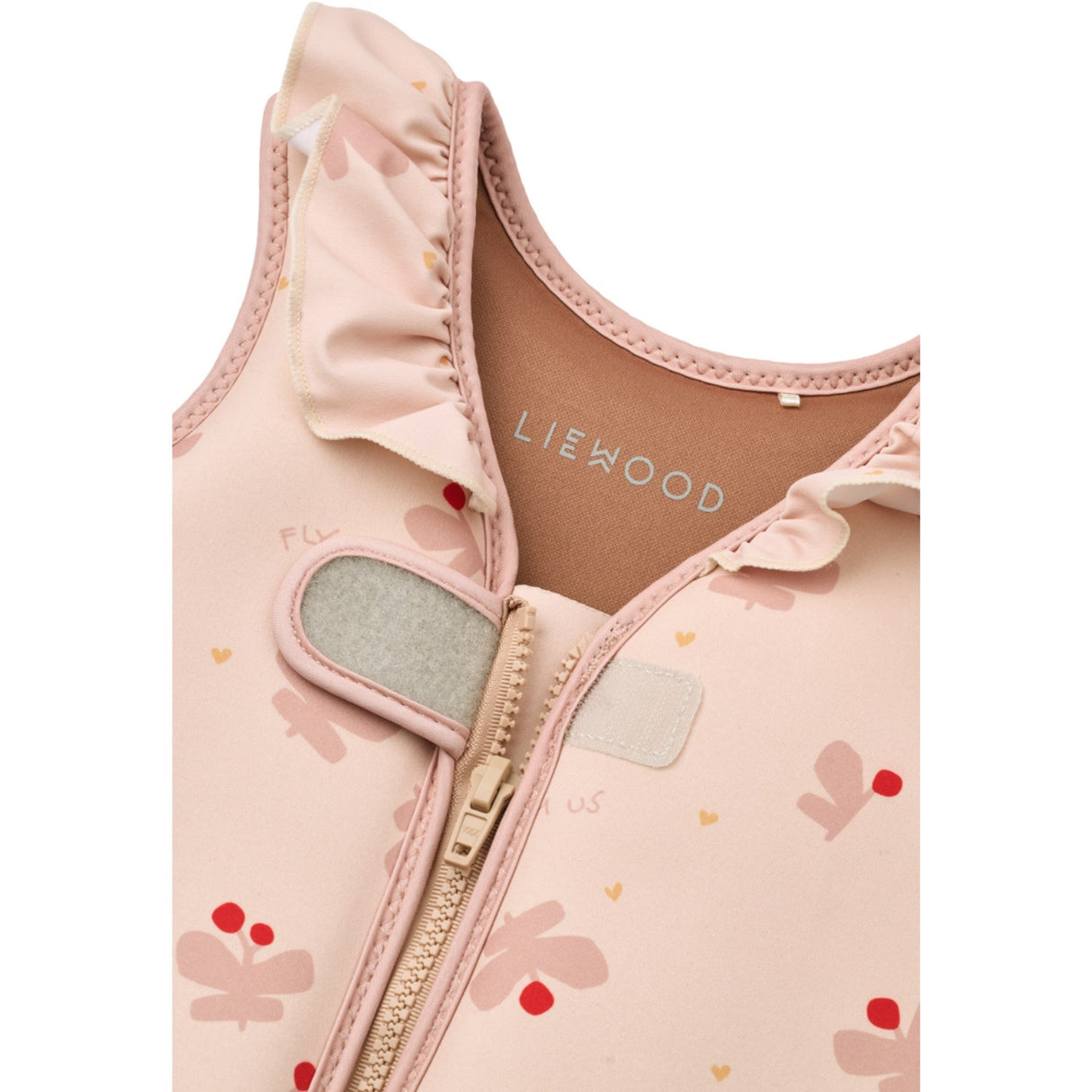 LIEWOOD Butterfly / Apple Blossom Dove Swim Vest W Flæse