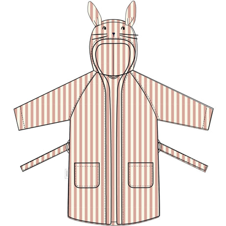 LIEWOOD Coral Blush / Creme De La Creme Stripe Lily  Badekåbe