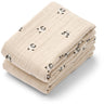 LIEWOOD Mini Panda / Sandy Mix Lewis Muslin Cloth 2-Pak