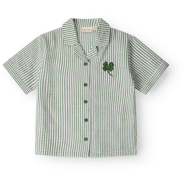 That's Mine Green Stripe Ino Skjorte