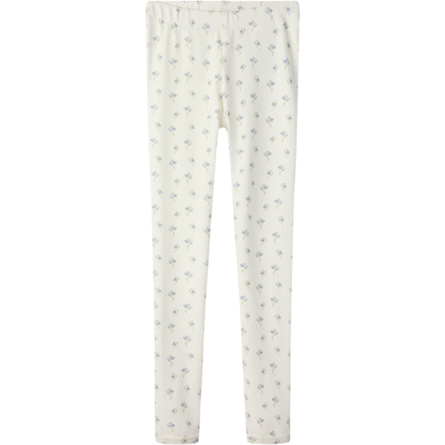 Lil'Atelier Coconut Milk Bell Flower Nmfgayo Sag Slim Leggings Lil