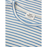 Mads Nørgaard Vanilla Ice/Bright Cobalt 2X2 Bomuld Stripe Talino Tee L/S
