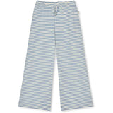 Mads Nørgaard Vanilla Ice/Bright Cobalt 2X2 Bomuld Stripe Verona Bukser