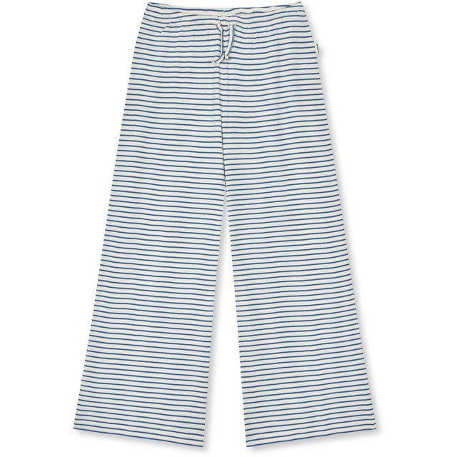 Mads Nørgaard Vanilla Ice/Bright Cobalt 2X2 Bomuld Stripe Verona Bukser