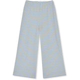 Mads Nørgaard Vanilla Ice/Bright Cobalt 2X2 Bomuld Stripe Verona Bukser