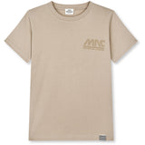 Mads Nørgaard Plaza Taupe Printed Tee Thorlino Logo Tee