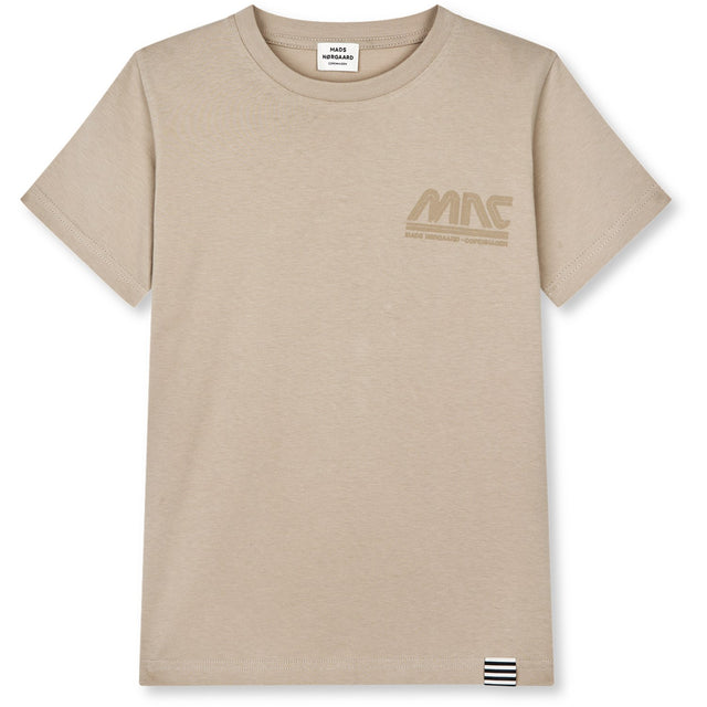 Mads Nørgaard Plaza Taupe Printed Tee Thorlino Logo Tee