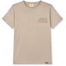 Mads Nørgaard Plaza Taupe Printed Tee Thorlino Logo Tee