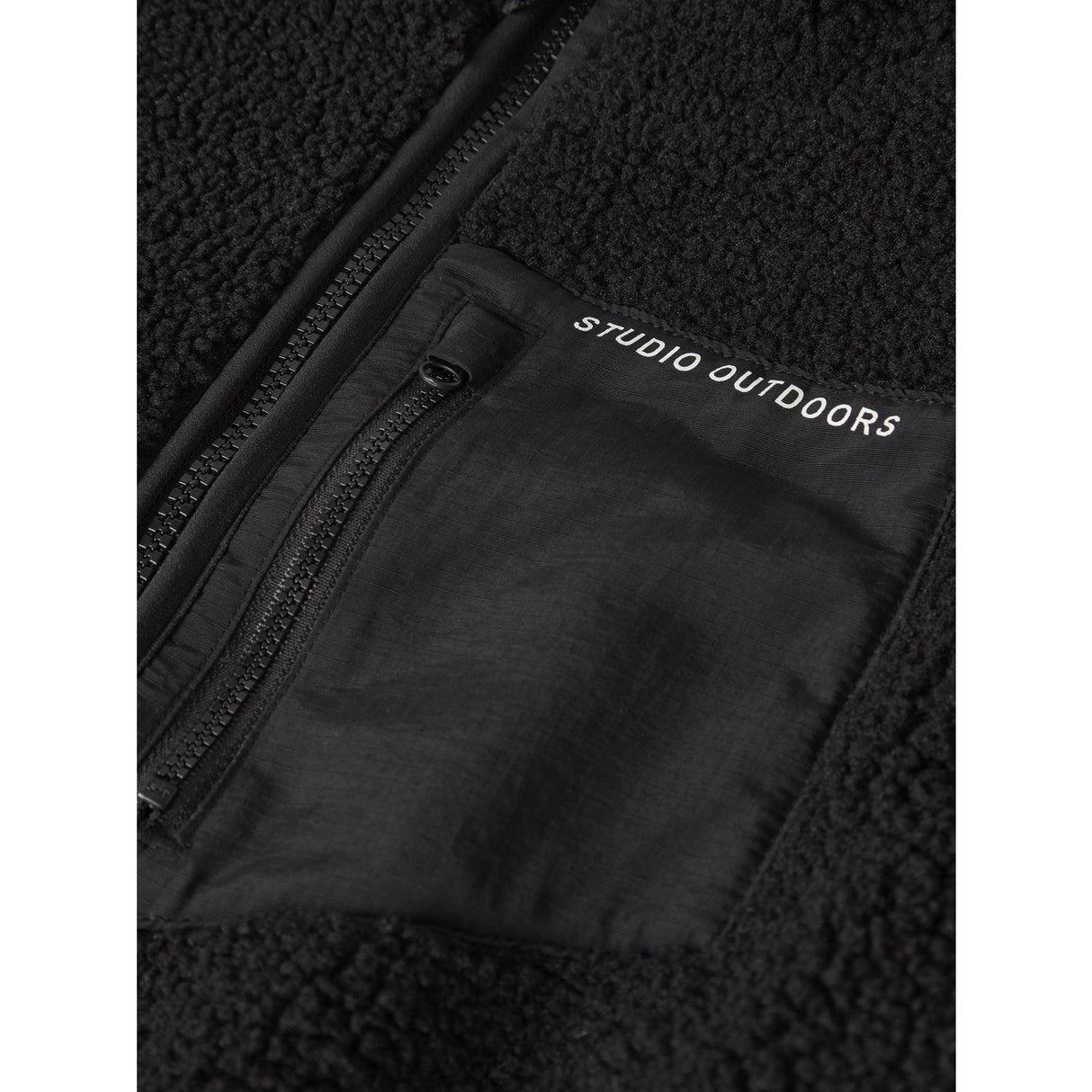 Name It Black Nknmattia Sherpa Jakke Pb1