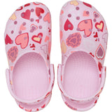 Crocs Pink Milk/Hearts Classic VDay Clog T PkMk/Hts