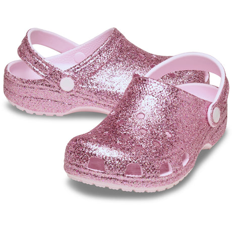 Crocs Pink Milk Classic Chunky Glitter Clog T PkM