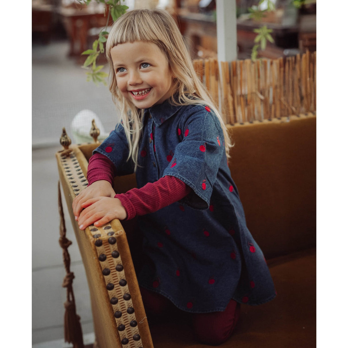 Fliink Burgendy Kenna Ls Bluse