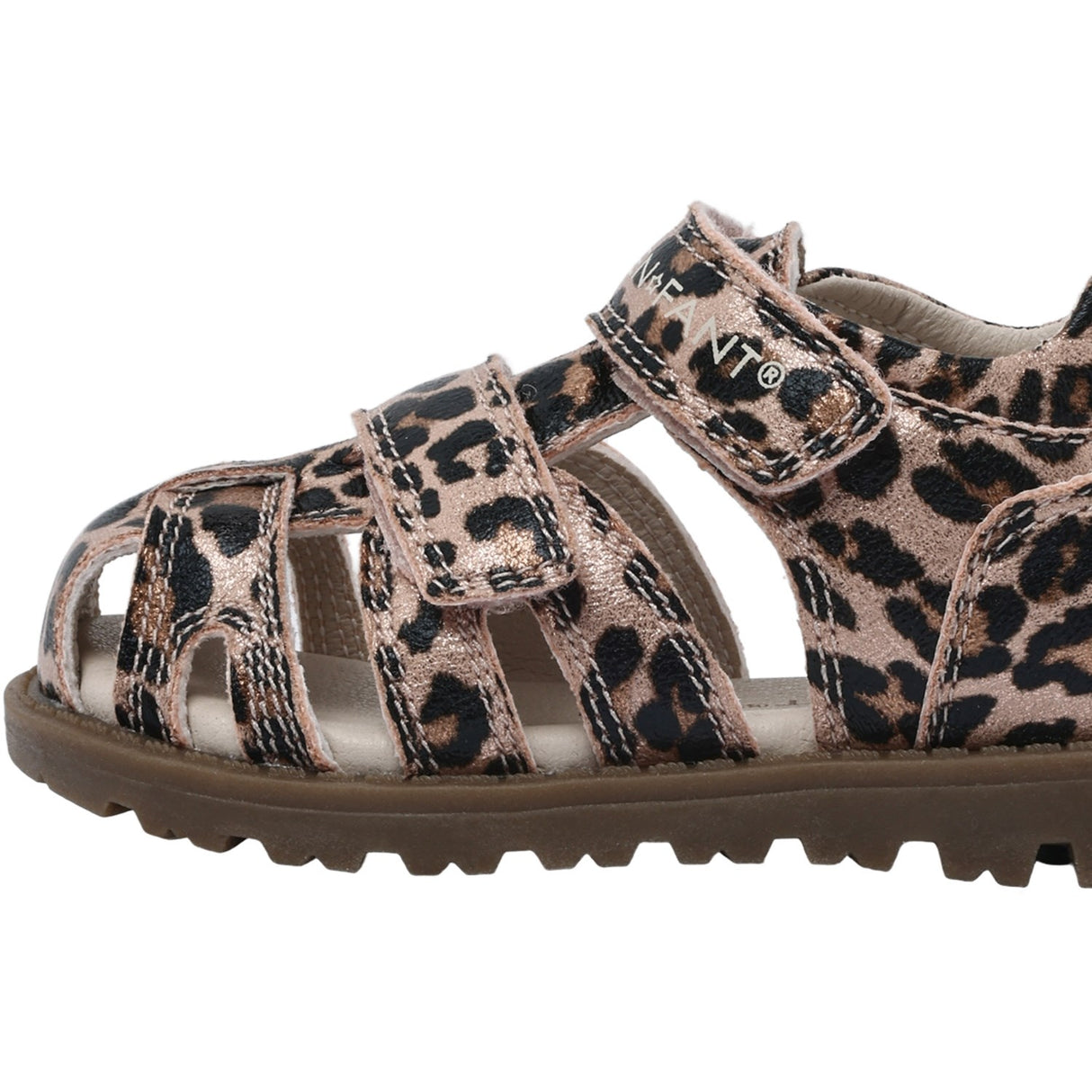 En Fant Sepia Rose Sandal Velcro