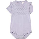 En Fant Purple Heather Romper Strik