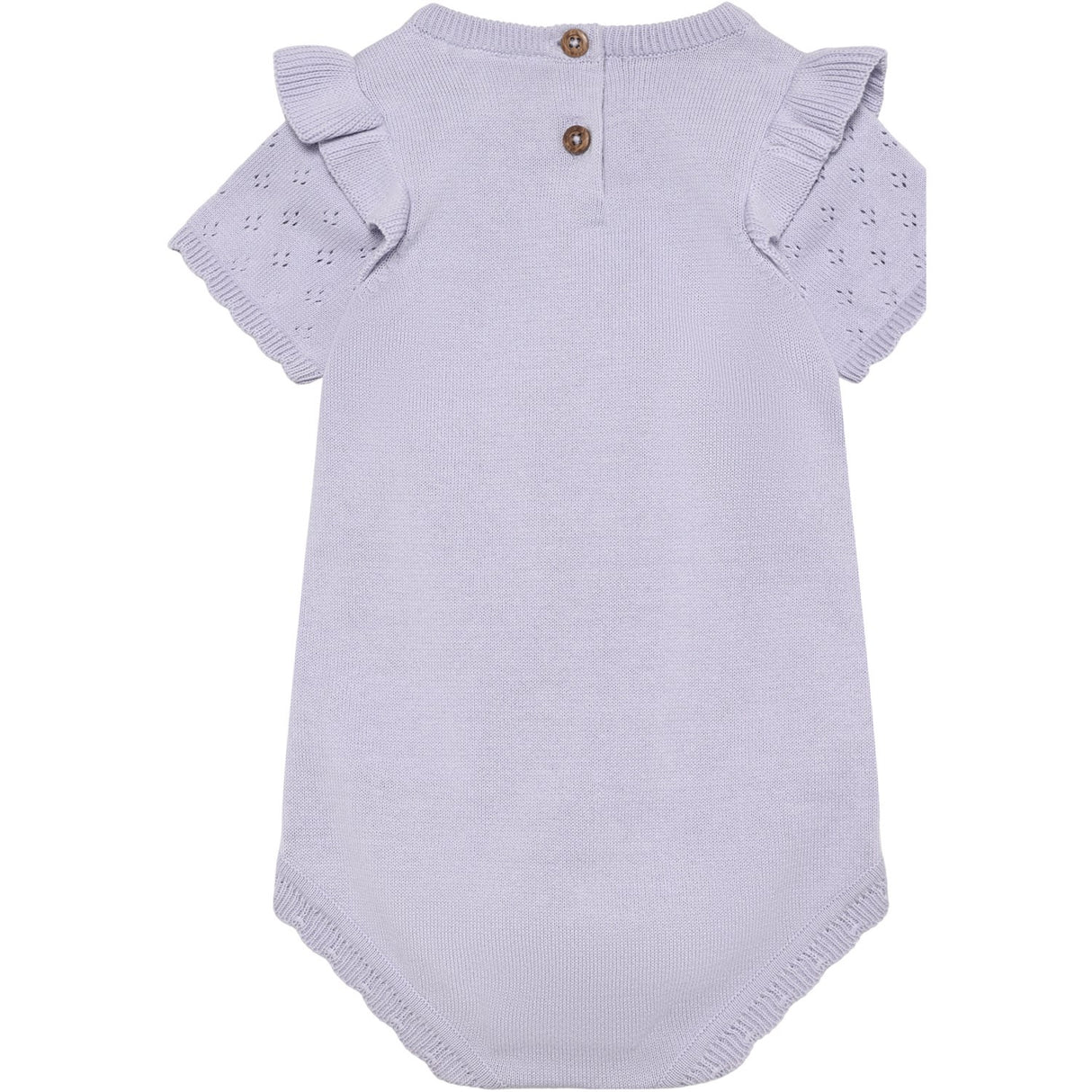 En Fant Purple Heather Romper Strik