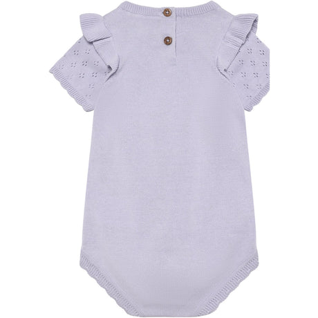 En Fant Purple Heather Romper Strik
