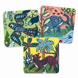 Djeco Scratch Kort For De Små, Store Dyr