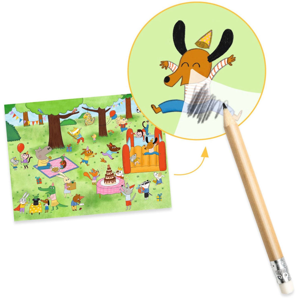 Djeco Overføringsbilleder, Party Time