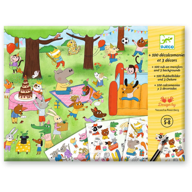 Djeco Overføringsbilleder, Party Time